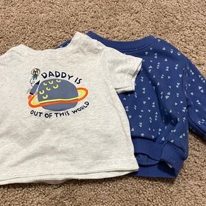 Gray and Blue Baby Sweatshirts